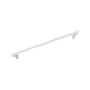 Signature Hardware Anberlin 24 Inch Center to Center Appliance Pull - Matte White Handle Polished Chrome
