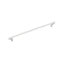 Signature Hardware Anberlin 24 Inch Center to Center Appliance Pull - Matte White Handle Polished Nickel