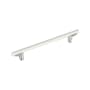 Signature Hardware Anberlin 12 Inch Center to Center Appliance Pull - Matte White Handle Polished Chrome