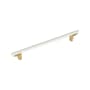 Signature Hardware Anberlin 10-1/16 Inch Center to Center Bar Cabinet Pull Champagne Bronze