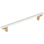 Signature Hardware Anberlin 8-13/16 Inch Center to Center Bar Cabinet Pull Champagne Bronze