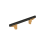 Signature Hardware Anberlin 3-3/4 Inch Center to Center Bar Cabinet Pull Brushed Gold