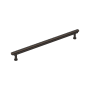 Signature Hardware Gilderoy 12-5/8 Inch Center to Center Bar Cabinet Pull Oil Rubbed Bronze
