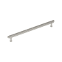 Signature Hardware Gilderoy 12-5/8 Inch Center to Center Bar Cabinet Pull Satin Nickel
