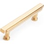 Signature Hardware Gilderoy 3-3/4 Inch Center to Center Bar Cabinet Pull Brushed Gold