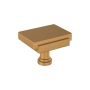Signature Hardware Gilderoy 1-5/16 Inch Rectangular Cabinet Knob Brushed Gold