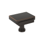 Signature Hardware Gilderoy 1-5/16 Inch Rectangular Cabinet Knob Oil Rubbed Bronze