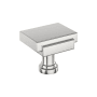 Signature Hardware Gilderoy 1-1/4 Inch Rectangular Cabinet Knob Polished Chrome