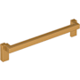 Signature Hardware Matilde 7-9/16 Inch Center to Center Drop Cabinet Pull Brushed Gold