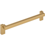 Signature Hardware Matilde 7-9/16 Inch Center to Center Drop Cabinet Pull Champagne Bronze