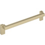 Signature Hardware Matilde 7-9/16 Inch Center to Center Drop Cabinet Pull Golden Champagne