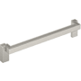 Signature Hardware Matilde 7-9/16 Inch Center to Center Drop Cabinet Pull Satin Nickel
