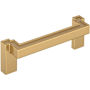 Signature Hardware Matilde 3-3/4 Inch Center to Center Drop Cabinet Pull Champagne Bronze