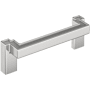 Signature Hardware Matilde 3-3/4 Inch Center to Center Drop Cabinet Pull Polished Chrome