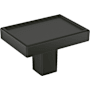Signature Hardware Matilde 1-3/16 Inch Rectangular Cabinet Knob Matte Black