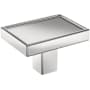 Signature Hardware Matilde 1-3/16 Inch Rectangular Cabinet Knob Polished Chrome