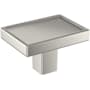 Signature Hardware Matilde 1-3/16 Inch Rectangular Cabinet Knob Satin Nickel