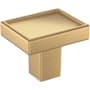 Signature Hardware Matilde 1 Inch Rectangular Cabinet Knob Champagne Bronze