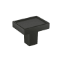 Signature Hardware Matilde 1 Inch Rectangular Cabinet Knob Matte Black