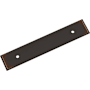 Signature Hardware 3-3/4 Inch Center to Center Cabinet Pull Backplate Oil Rubbed Bronze