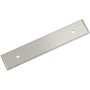 Signature Hardware 3-3/4 Inch Center to Center Cabinet Pull Backplate Satin Nickel