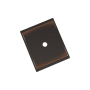 Signature Hardware 1-3/8 Inch Cabinet Knob Backplate Oil Rubbed Bronze