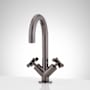 Signature Hardware Vassor 1.2 GPM Single Hole Bathroom Faucet with Pop-Up Drain Assembly Gunmetal