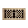Signature Hardware Antique 6" x 14" Brass Floor Register (15-3/4" x 6-3/4" Overall) Antique Brass