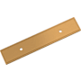 Signature Hardware 3" Center to Center Contemporary Cabinet Pull Backplate Brushed Gold
