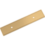 Signature Hardware 3" Center to Center Contemporary Cabinet Pull Backplate Champagne Bronze