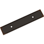 Signature Hardware 3" Center to Center Contemporary Cabinet Pull Backplate Oil Rubbed Bronze