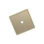 Signature Hardware 1-9/16" Contemporary Square Cabinet Knob Backplate Golden Champagne