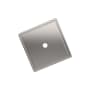 Signature Hardware 1-9/16" Contemporary Square Cabinet Knob Backplate Polished Nickel