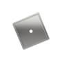 Signature Hardware 1-9/16" Contemporary Square Cabinet Knob Backplate Polished Chrome