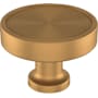 Signature Hardware Orwell 1-3/4 Inch Mushroom Cabinet Knob Brushed Gold
