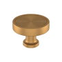 Signature Hardware Orwell 1-3/4 Inch Mushroom Cabinet Knob Brushed Gold