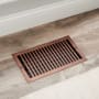Signature Hardware Modern Steel Floor/Wall Register - 4" x 12" Oil Rubbed Bronze