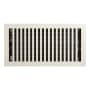 Signature Hardware Modern Steel Oversized Floor Register - 6" x 10" Brushed Nickel