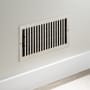 Signature Hardware Modern Steel Oversized Wall Register - 6" x 12" Brushed Nickel