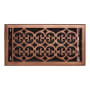 Signature Hardware Old Victorian Steel Oversized Floor Register - 6" x 14" Oil Rubbed Bronze