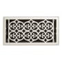 Signature Hardware Old Victorian Steel Oversized Floor Register - 6" x 14" Brushed Nickel
