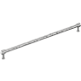 Signature Hardware Lazzara 24 Inch Center to Center Hammered Appliance Pull Polished Chrome