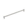 Signature Hardware Lazzara 24 Inch Center to Center Hammered Appliance Pull Satin Nickel