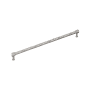 Signature Hardware Lazzara 24 Inch Center to Center Hammered Appliance Pull Polished Nickel