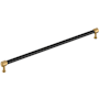 Signature Hardware Lazzara 24 Inch Center to Center Hammered Appliance Pull Matte Black / Champagne Bronze