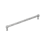 Signature Hardware Lazzara 18 Inch Center to Center Hammered Appliance Pull Polished Chrome
