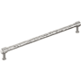 Signature Hardware Lazzara 18 Inch Center to Center Hammered Appliance Pull Polished Nickel