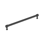 Signature Hardware Lazzara 18 Inch Center to Center Hammered Appliance Pull Matte Black