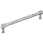 Signature Hardware Lazzara 12 Inch Center to Center Hammered Appliance Pull Polished Chrome