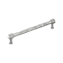 Signature Hardware Lazzara 12 Inch Center to Center Hammered Appliance Pull Polished Chrome